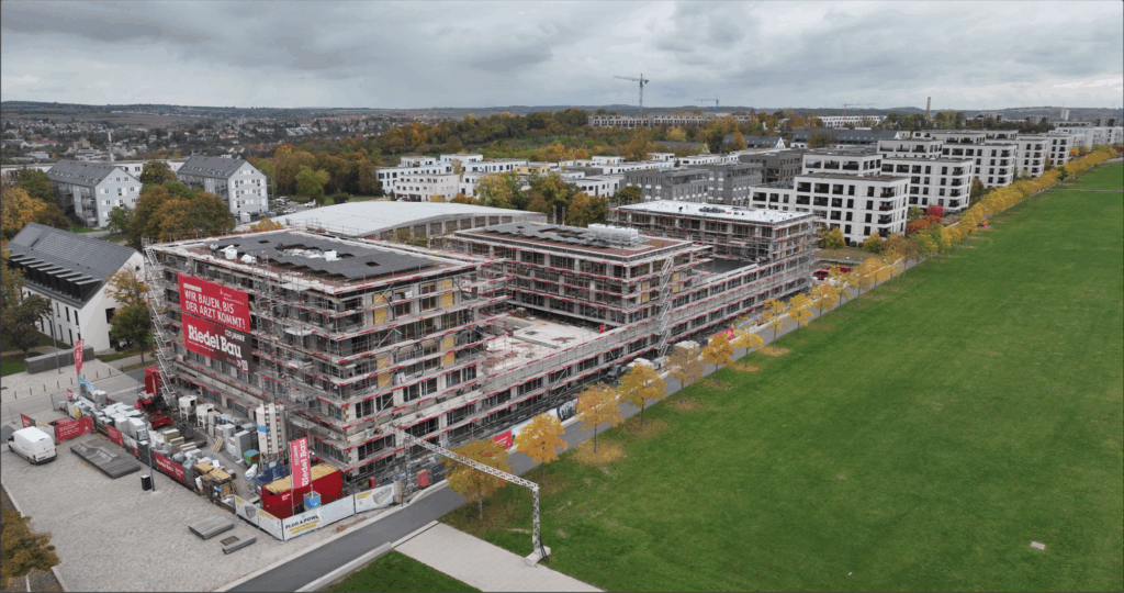 Baufortschritt im Oktober 2025